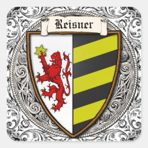 Reisner (Baden-Württemberg) Family Arms Square Sticker