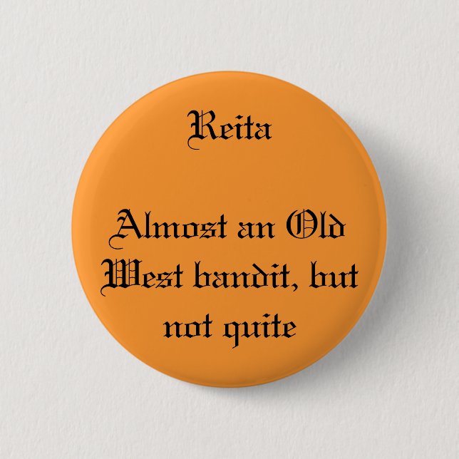 Reita 6 Cm Round Badge (Front)