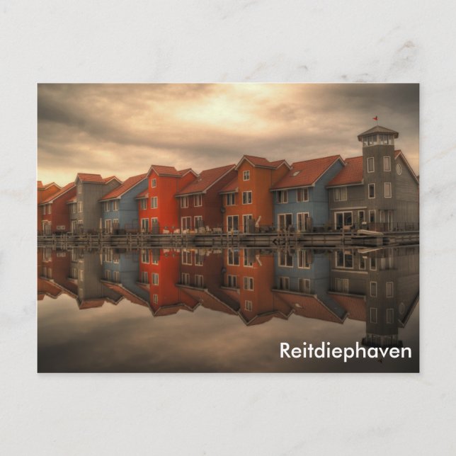 Reitdiephaven, Groningen, Netherlands Postcard (Front)