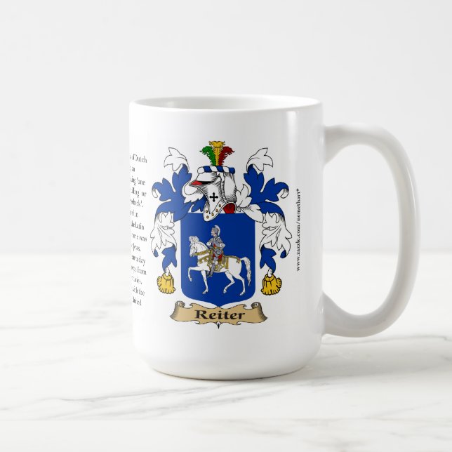 Reiter, the Origin, the Meaning and the Crest Coffee Mug (Right)