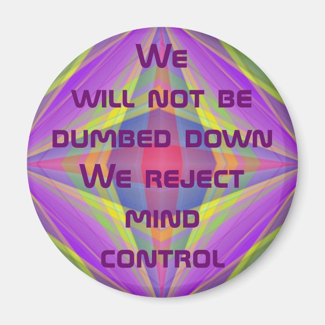 reject mind control magnet (Front)