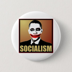 Reject Socialism 6 Cm Round Badge