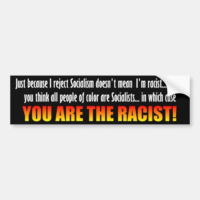 Reject Socialism Bumper Sticker (Front)