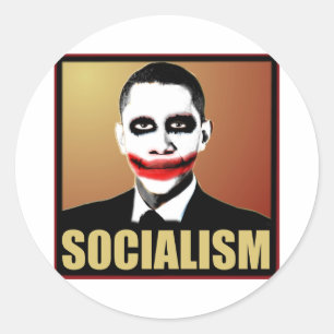 Reject Socialism Classic Round Sticker