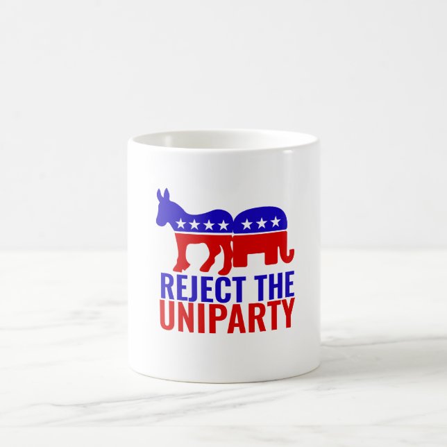Reject the Uniparty Coffee Mug (Center)