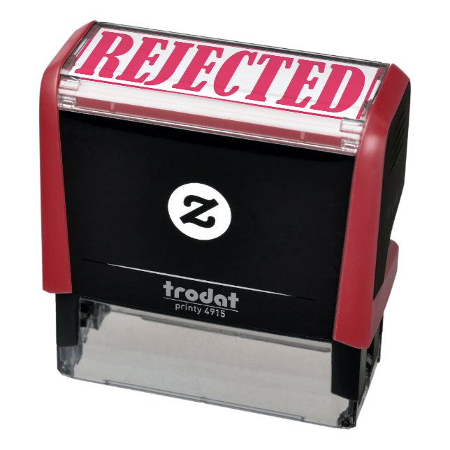 Rejected Declined Business Office Framed Simple Self-inking Stamp (Product)