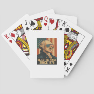 Rejecting Kings Since 1776 Classic Vintage Graphic Playing Cards
