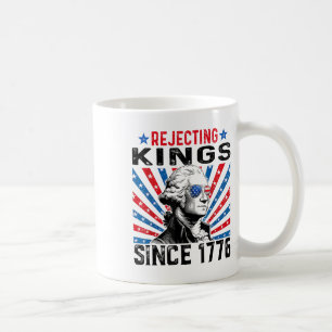 Rejecting Kings Since 1776 Distressed Usa Flag Vin Coffee Mug