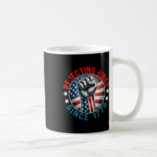 Rejecting Kings Since 1776 Hand Grip Design  Coffee Mug