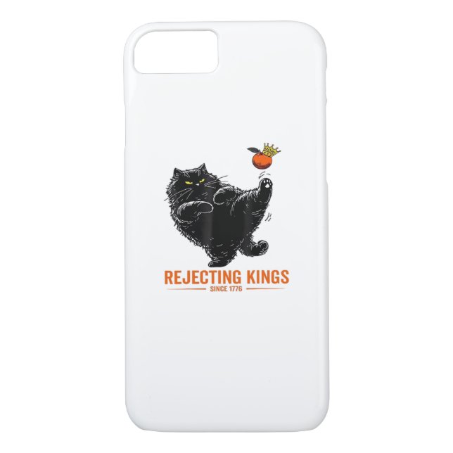 Rejecting Kings Since 1776 Patriotic Flag Design Case-Mate iPhone Case (Back)