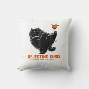 Rejecting Kings Since 1776 Patriotic Flag Design Cushion