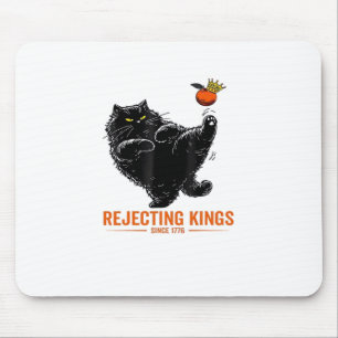 Rejecting Kings Since 1776 Patriotic Flag Design Mouse Mat