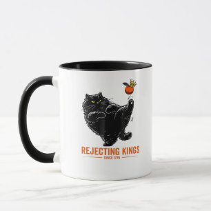 Rejecting Kings Since 1776 Patriotic Flag Design Mug