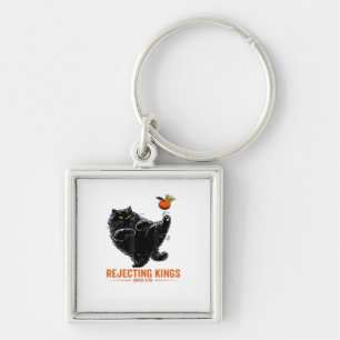Rejecting Kings Since 1776 Patriotic USA Flag Key Ring