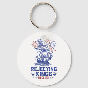 Rejecting Since 1776 American Flag Usa 4th Of July Key Ring
