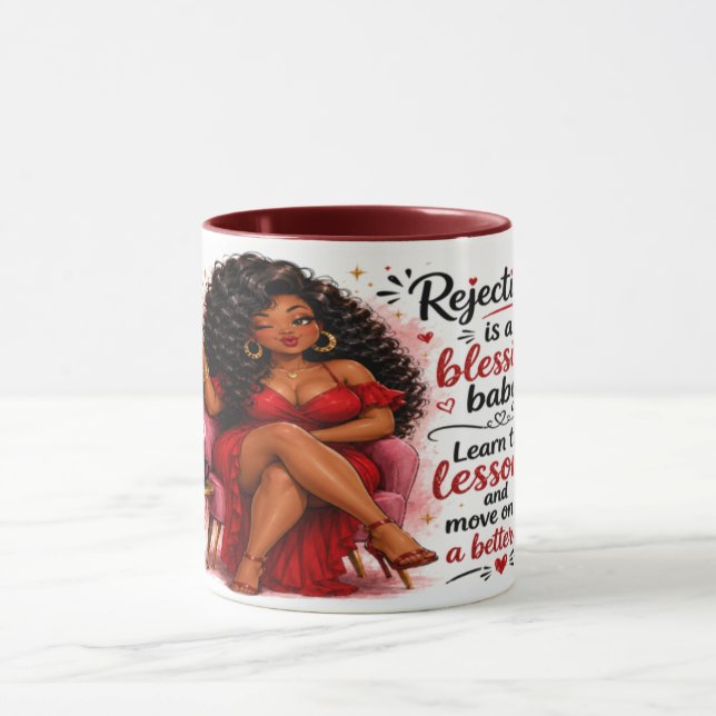Rejection is a Blessing Coffee Mug (Center)
