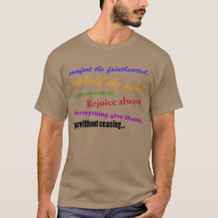 Rejoice Always Bible Quote T-Shirt