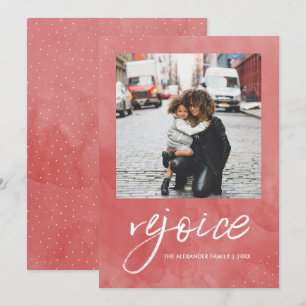 Rejoice and Be Glad Christmas Photo Holiday Card