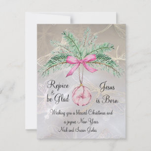 Rejoice and be Glad Flat Christmas Card