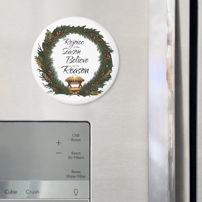 Rejoice and believe nativity magnet (In Situ (Fridge))