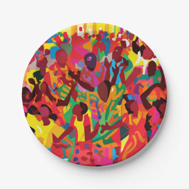 Rejoice And Feel The Holy Spirit Paper Plate (Front)