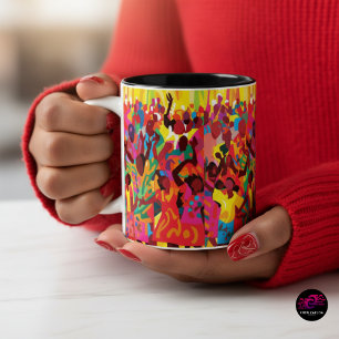 Rejoice And Feel The Holy Spirit Two-Tone Coffee Mug