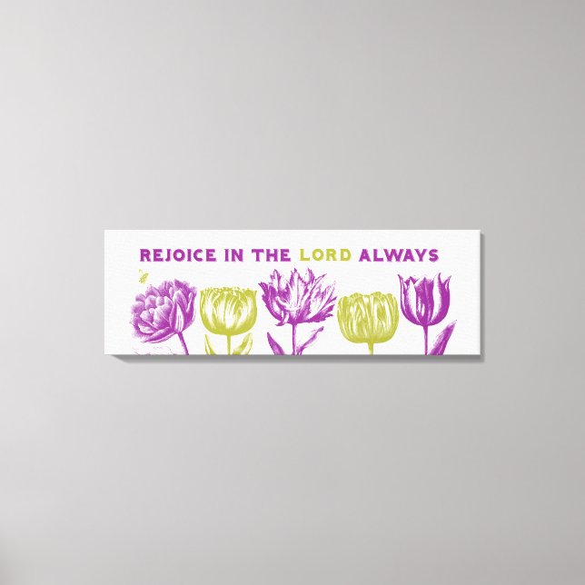 Rejoice Canvas Print (Front)