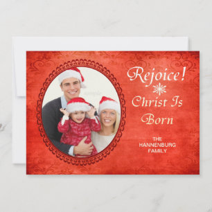 Rejoice Christ Is Born Christian Custom Photo