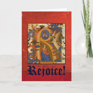 Rejoice! Customisable Christmas Angel Holiday Card