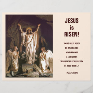 Rejoice. Customisable Easter Church Bulletin