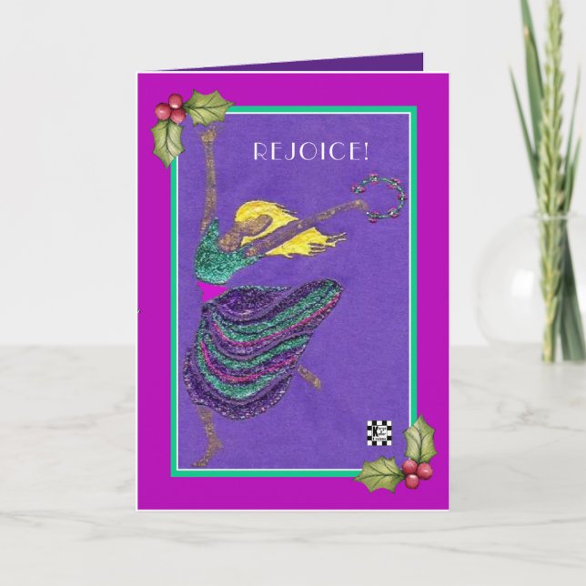 Rejoice Dancer Christmas card (Front)