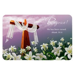 Rejoice. Easter Gift Magnet