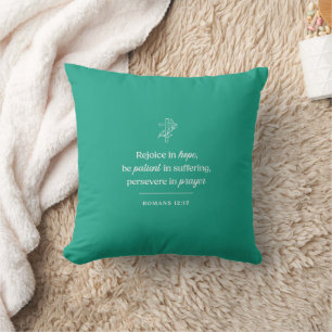 Rejoice in Hope Christian Cushion