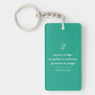 Rejoice in Hope Christian Key Ring