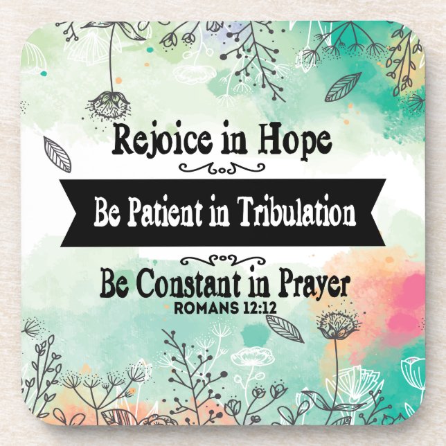 Rejoice in Hope Coaster Set (Front)