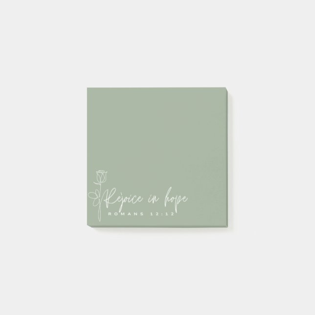 Rejoice in hope Post-it Notes (Front)
