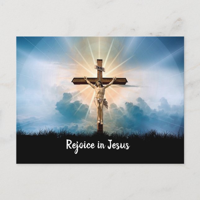Rejoice in Jesus Postcard (Front)