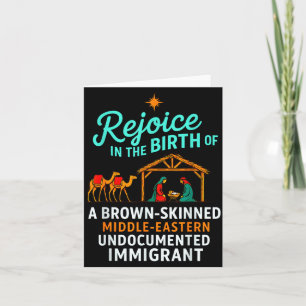 Rejoice In The Birth Of A Brown Skinned Christian  Card