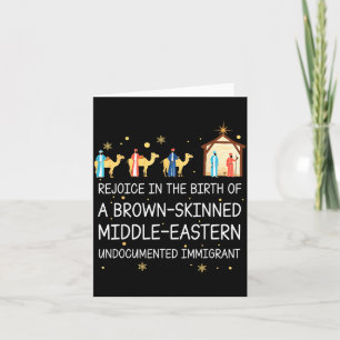 Rejoice In The Birth Of A Brown Skinned Christian  Card