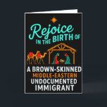 Rejoice In The Birth Of A Brown Skinned Christian  Card<br><div class="desc">Rejoice In The Birth Of A Brown Skinned Christian Christmas</div>