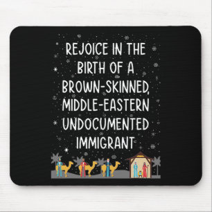 Rejoice In The Birth Of A Brown Skinned Middle Eas Mouse Mat