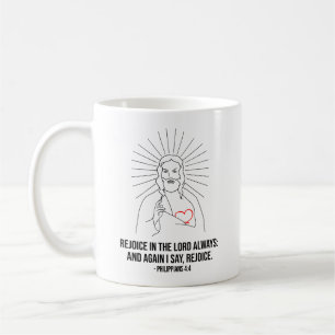 Rejoice In The Lord Always Christian Coffee Mug