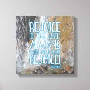 REJOICE IN THE LORD! CANVAS PRINT