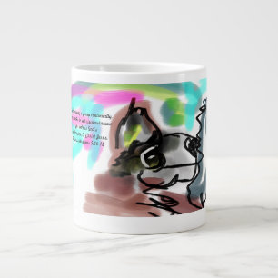 Rejoice jesus large coffee mug