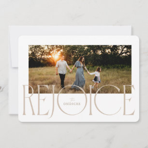 Rejoice Religious Christmas Card