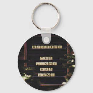 Rejoice The Light Has Come Isaiah 60 Bible Verse Key Ring