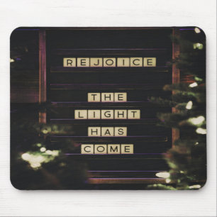 Rejoice The Light Has Come Isaiah 60 Bible Verse Mouse Mat