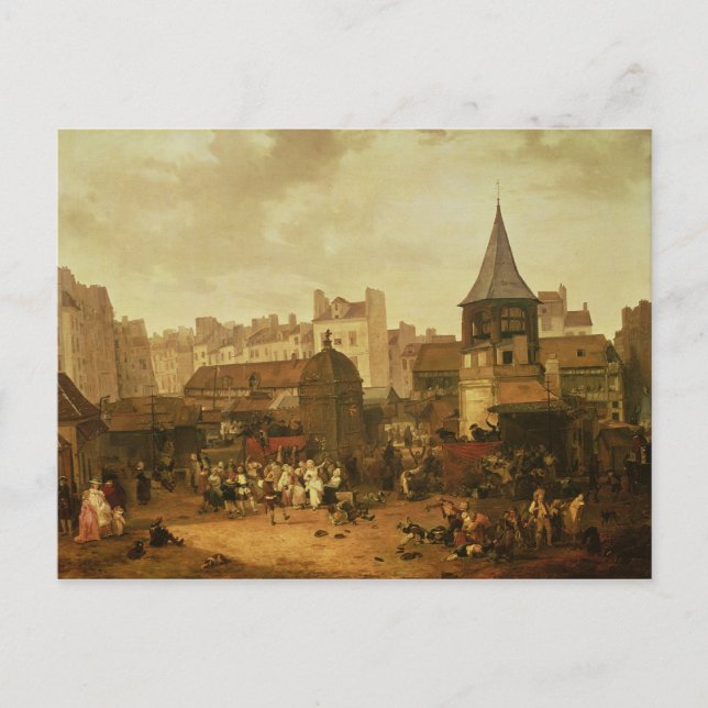 Rejoicing at Les Halles Postcard (Front)