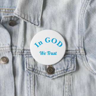 Rejoicing in the LORD, blue 7.5 Cm Round Badge