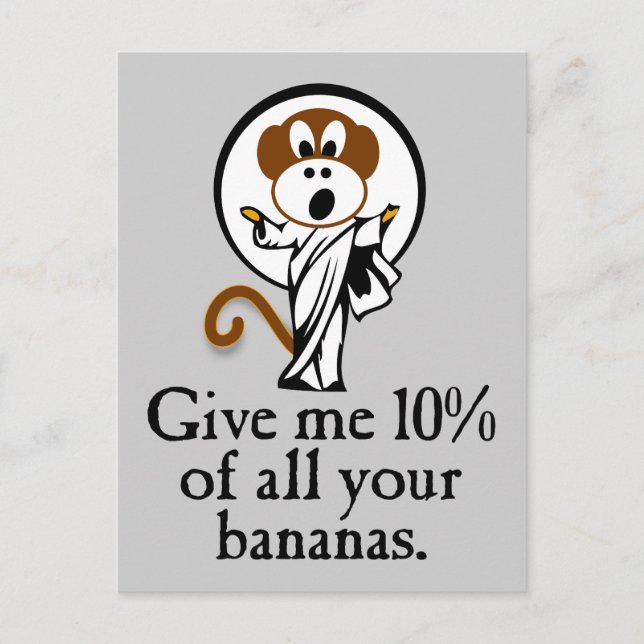 Rejoicing Monkey Postcard (Front)